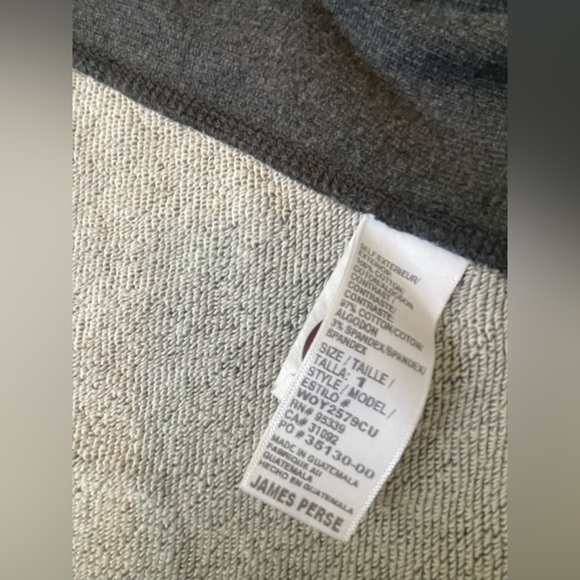 James Perse Grey Gray Cotton Jersey Blazer Cardigan Size 1 Small - Picture 6 of 9